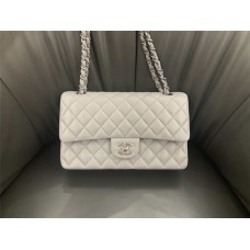 Chanel Classic Flap bag CF 25cm medium cf grey lamskin shw  2025 new 