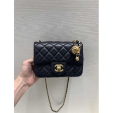 Chanel Classic Flap bag CF 17cm mini cf gold ball black  2025 new 