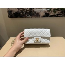 Chanel Classic Flap bag CF 20cm mini cf gold ball white  2025 new 