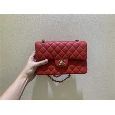 Chanel Classic Flap bag CF  23cm small cf red small caviar lghw  2025 new 