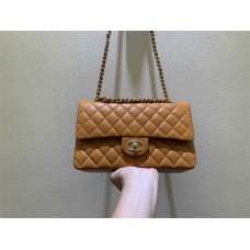 Chanel Classic Flap bag CF 25cm cf medium brown small caviar lghw  2025 new 