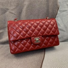 Chanel Classic Flap bag CF 20cm mini cf red lamskin ghw   2025 new 