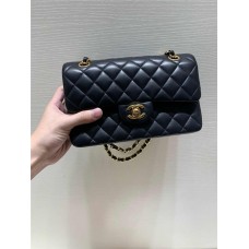 Chanel Classic Flap bag CF 23cm cf small black lamskin lghw  2025 new 