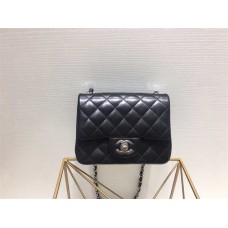 Chanel Classic Flap bag CF 17cm cf black lamskin shw  2025 new 