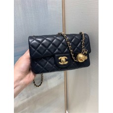 Chanel Classic Flap bag CF 20cm cf gold ball black  2025 new 