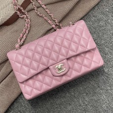 Chanel Classic Flap bag CF 25cm medium cf pink lamskin lghw  1112 Barbie Pink Lambskin with Light Gold Hardware, 25cm Classic Flap 2025 new 