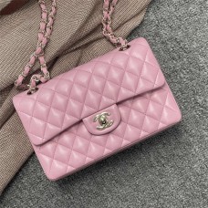 Chanel Classic Flap bag CF 23cm small cf pink lamskin lghw  1113 Barbie Pink Lambskin with Light Gold Hardware, 23cm Classic Flap 2025 new 
