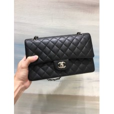Chanel Classic Flap bag CF 25cm medium black small caviar leather shw  2025 new 