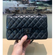 Chanel Classic Flap bag CF 23cm cf black lamskin bhw  23cm Classic Flap, Water-Dyed Lambskin, Black So Black 2025 new 