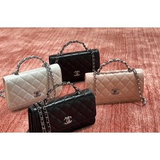 Chanel Classic Flap bag CF 23K Series WOC and Accordion Phone Bag, Top-Grade Original Calfskin 2025 new 