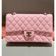 Chanel Classic Flap bag CF  25cm cf medium pink small caviar lghw  Pink with Light Gold Hardware 2025 new 