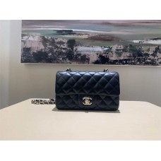 Chanel Classic Flap bag CF Original Water-Dyed Lambskin, 20cm Black with Light Gold Hardware 2025 new 
