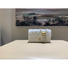 Chanel Classic Flap bag CF Mini 20cm, Ethereal White 2025 new 