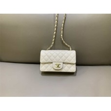 Chanel Classic Flap bag CF Mini 20cm New Color, Light Beige 2025 new 