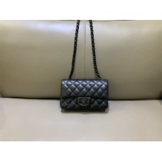 Chanel Classic Flap bag CF Original Water-Dyed Lambskin, So Black 20cm mini 2025 new 