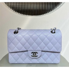 Chanel Classic Flap bag CF 23cm cf purple little caviar leather shw 2025 new 