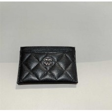 Chanel wallet card holder  black caviar shw  2025 new 