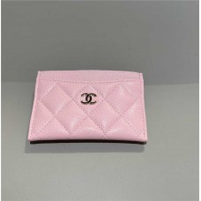 Chanel wallet card holder pink small caviar lghw 2025 new 