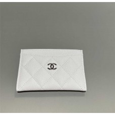 Chanel wallet card holder  pearl white small caviar shw  2025 new 