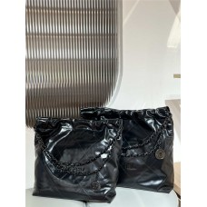 Chanel 22 bag all black 35cm 2025 new 