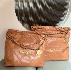 Chanel 22 bag camel small 35cm 2025 new 