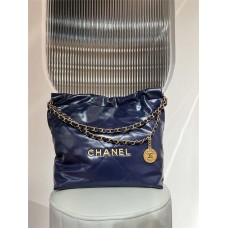 Chanel 22 bag  small 35cm navy ghw 2025 new 
