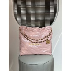 Chanel 22 bag  small 35cm light pink ghw 2025 new 