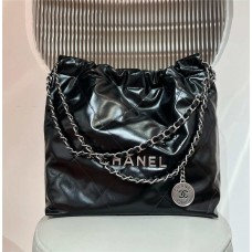 Chanel 22 bag small 35cm black shw  2025 new 