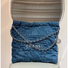 Chanel 22 bag demin small 35cm  2025 new 