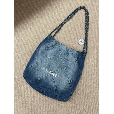 Chanel 22 bag demin small 35cm  2025 new 