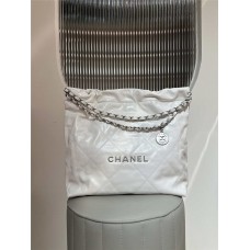 Chanel 22 bag medium 39cm white shw 2025 new 