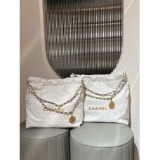 Chanel 22 bag white ghw 35 2025 new 