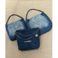 Chanel 22 bag demin 35 2025 new 