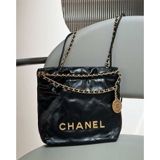 Chanel 22 bag mini black ghw 20cm 2025 new 