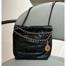 Chanel 22 bag black mini 2025 new 