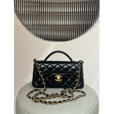 Chanel  25P kelly black lamskin 11.5x22x6cm 2025 new 