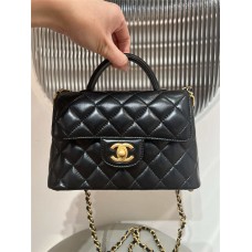 Chanel  25P kelly black lamskin 11.5x22x6cm 2025 new 