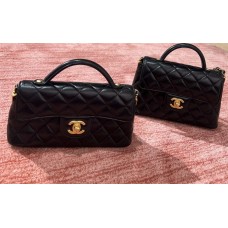 Chanel  25P kelly black lamskin 11.5x22x6cm 2025 new 
