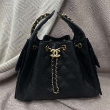 Chanel Hobo 25C black caviar small size 30x26x14cm 2025 new 