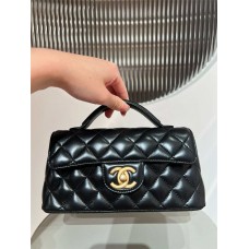 Chanel Hobo  25P kelly black lamskin 14x20x5.5cm  2025 new 