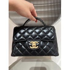 Chanel Hobo  25P kelly black lamskin 14x20x5.5cm  2025 new 