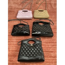Chanel  31 Bag mini calfskin black 22x23x5.5cm 2025 new 