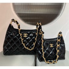 Chanel Hobo 24A hobo black 19.5x22.5x8.5cm 2025 new 