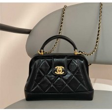 Chanel Hobo  24A New handle bag black.     12x18x7cm  2025 new 