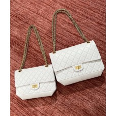 Chanel Reissue 2.55 reissue 2.55 225 24cm white leather ghw 2025 new 