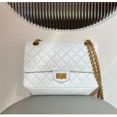 Chanel Reissue 2.55 reissue 2.55 225 24cm white leather ghw 2025 new 