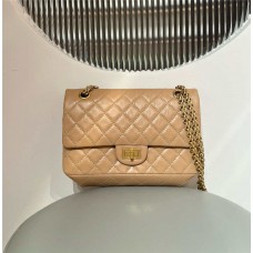 Chanel Reissue 2.55 Reissue Bag 225 24cm dark beige Leather  2025 new 