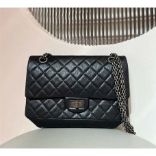 Chanel Reissue 2.55 reissue 2.55 225 black leather rhw  2025 new 