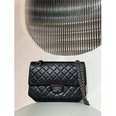 Chanel Reissue 2.55 Reissue Bag 225 24cm Black Leather  16x24x7.5cm  2025 new 