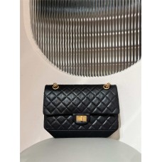 Chanel Reissue 2.55 Reissue Bag 225 24cm Black Leather  16x24x7.5cm  2025 new 
